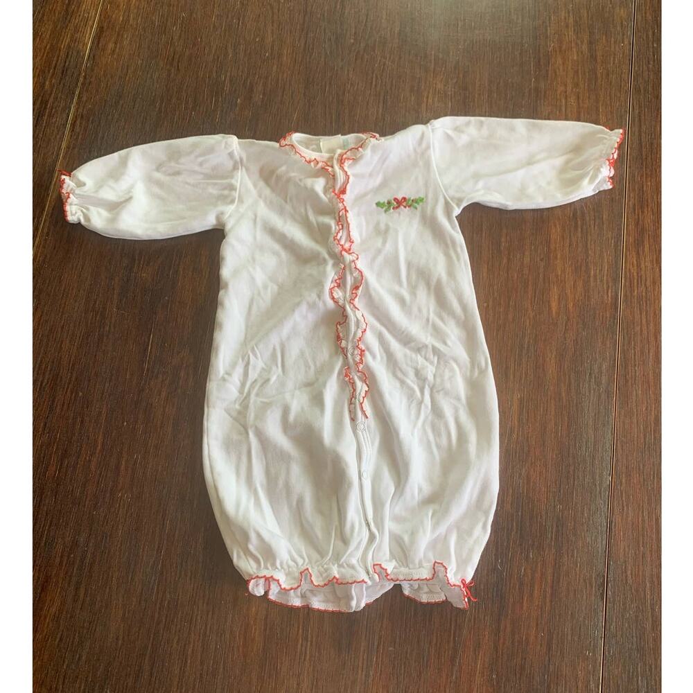 Baby Threads Christmas Holly Convertible Gown